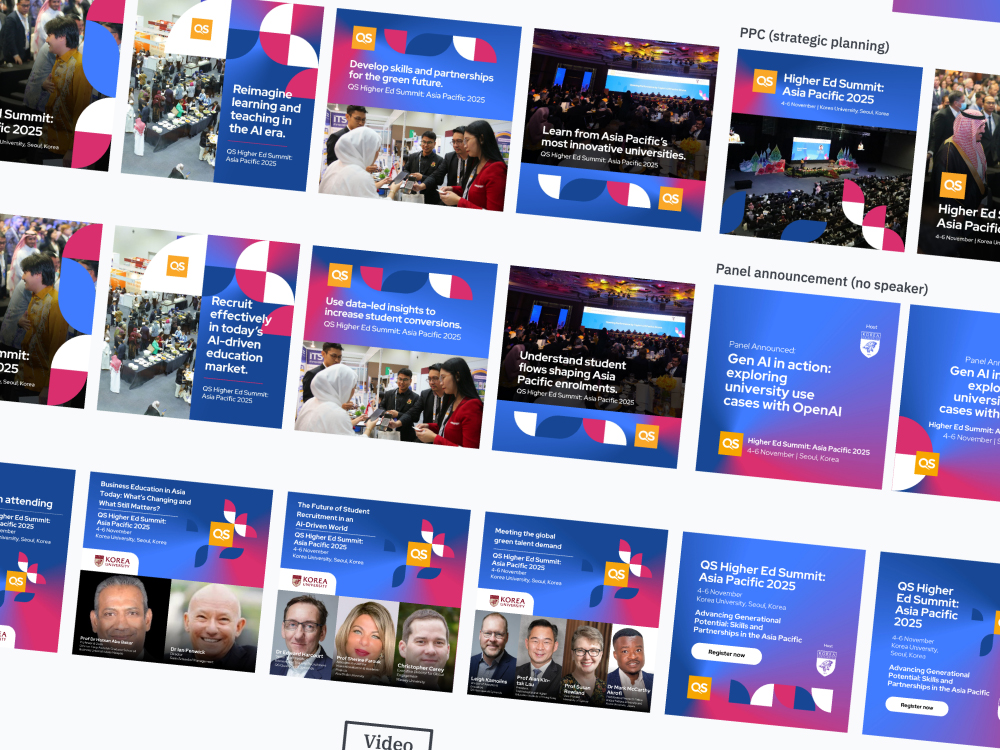 QS Summit delegate collateral